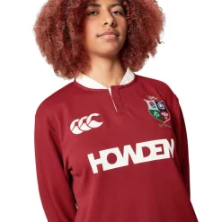 Canterbury British And Irish Lions 2024 Long Sleeve Classic Shirt Adults in Red