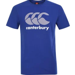 Canterbury Mens Large Logo T-Shirt in Blue