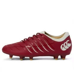 Canterbury Mens Phoenix 2 Team Firm Ground Rugby Boots in Red
