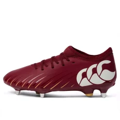 Canterbury Mens Speed Team Soft Ground Rugby Boots in Red