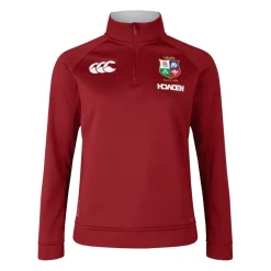 Canterbury Womens British And Irish Lions Quarter Zip Fleece 2025 in Red