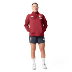 Canterbury Womens British And Irish Lions Quarter Zip Fleece 2025 in Red