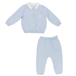 Caramelo Kids Knit Two Piece Bb00 in Blue