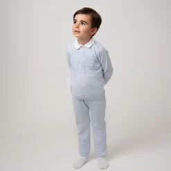 Caramelo Kids Knit Two Piece Bb00 in Blue