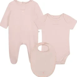 Carrement Beau Aio Bib Onesie Set in Pink