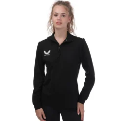 Castore Rangers FC Zip Neck Sweatshirt in Black