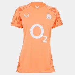 Castore Womens Red Roses Performance Short Sleeve T-Shirt 2025 in Orange