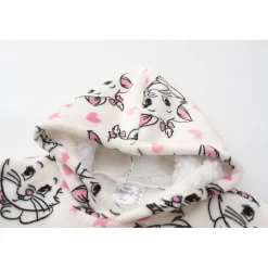 Character Cat Graphic Hooded Dressing Gown in Pink