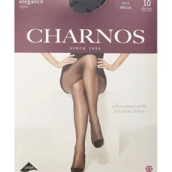 Charnos 10 Denier Sheer Tights in Black