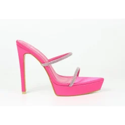 Chic Dmnt Strp Pltfm in Pink