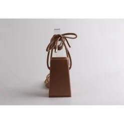 Chic Heel Leg T Sndl in Brown