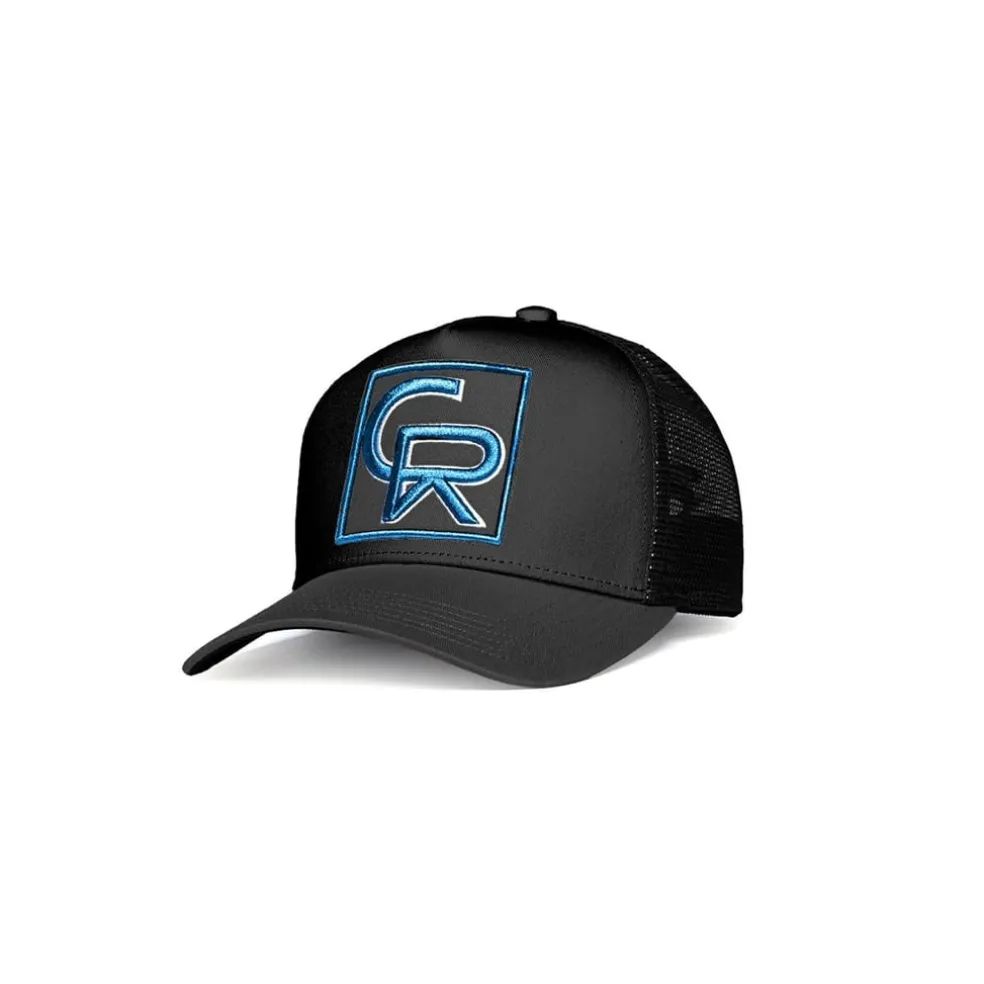 Christian Rose Box Logo Trucker Cap in Black