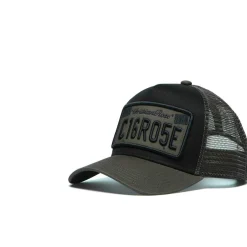 Christian Rose Plate Trucker Cap in Black
