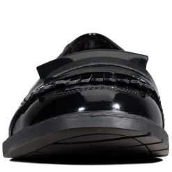 Clarks Bright Loafers Juniors in Black