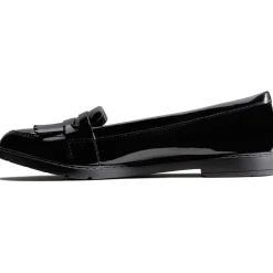 Clarks Bright Loafers Juniors in Black