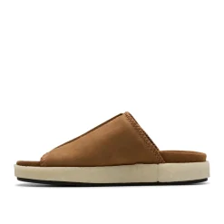 Clarks Originals Overleigh Sliders in Brown