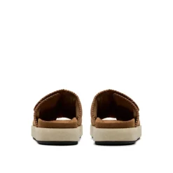 Clarks Originals Overleigh Sliders in Brown