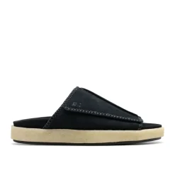 Clarks Originals Overleigh Sliders in Black