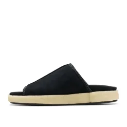 Clarks Originals Overleigh Sliders in Black
