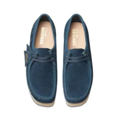 Clarks Originals Wallabee Shoes in Navy