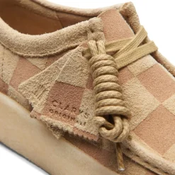 Clarks Originals Wallabee Cup Suede Shoes in Brown