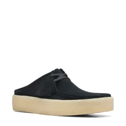 Clarks Originals Wallabee Cup Suede Shoes in Black