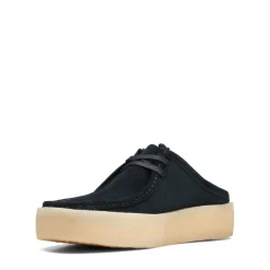 Clarks Originals Wallabee Cup Suede Shoes in Black