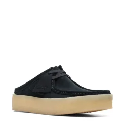 Clarks Originals Wallabee Cup Suede Shoes in Black