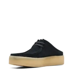 Clarks Originals Wallabee Cup Suede Shoes in Black