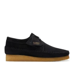 Clarks Originals Weaver Suede Shoes in Black