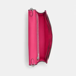 Coach Chain Clutch Bag in Pink