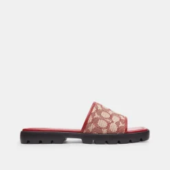 Coach Florence Sandals in Red