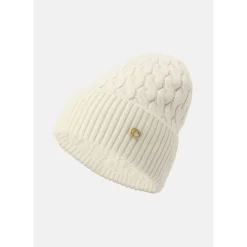 Coach Knit Beanie in White