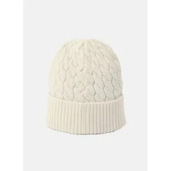 Coach Knit Beanie in White