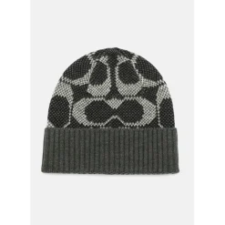 Coach Sig Beanie in Black