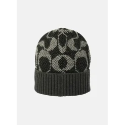 Coach Sig Beanie in Black