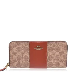 Coach Zip Around Purse in Brown