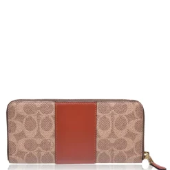 Coach Zip Around Purse in Brown