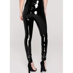 Commando Leather Patent Leggings in Black