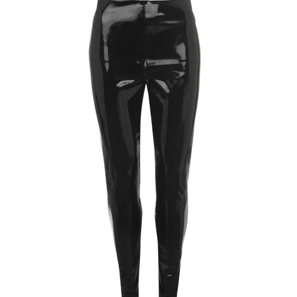 Commando Leather Patent Leggings in Black