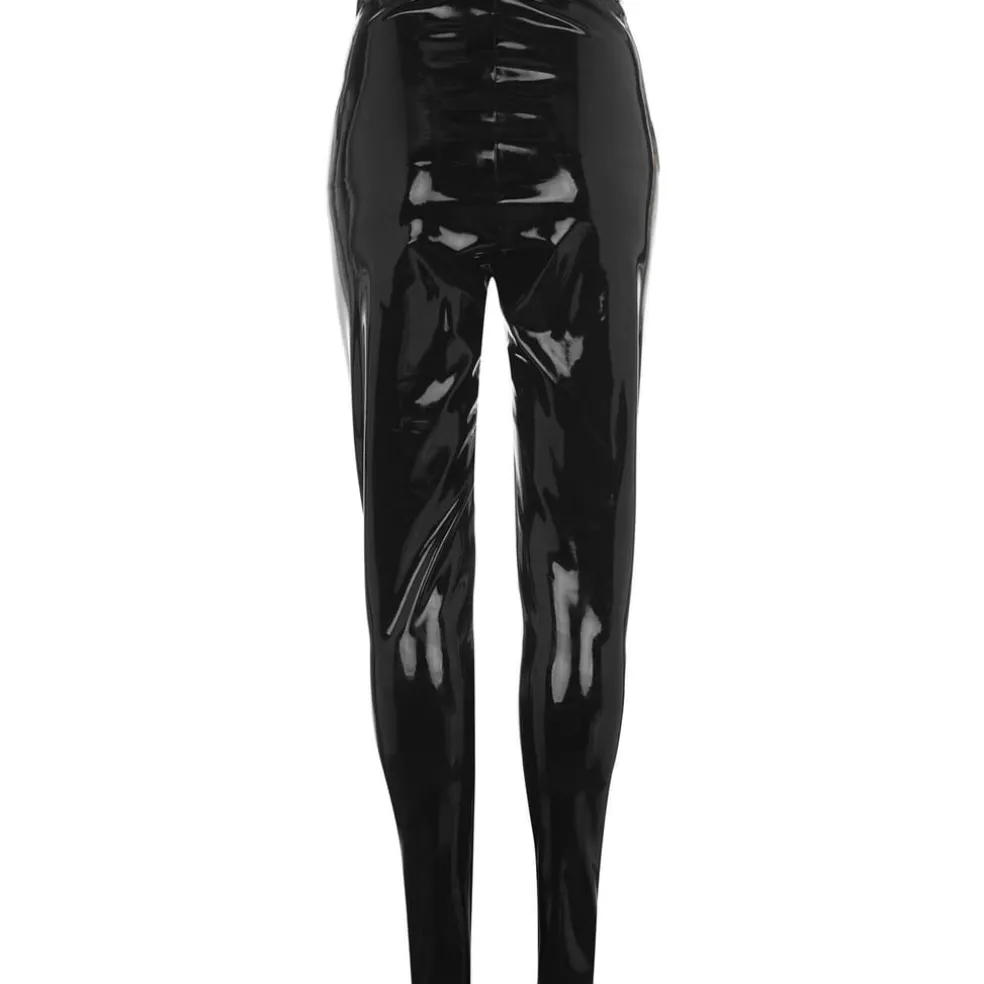 Commando Leather Patent Leggings in Black