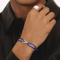 Common Lines Element Charm Bracelet in Silver