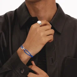 Common Lines Element Charm Bracelet in Silver