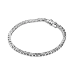 Common Lines Tennis Bracelet in Silver
