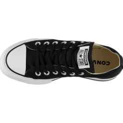 Converse Chuck Taylor All Star Platform Canvasas Low Top Shoes in Black
