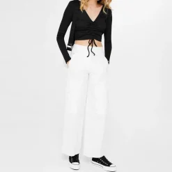 Converse Chuck Taylor All Star Platform Canvasas Low Top Shoes in Black