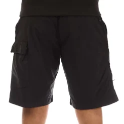 C.P. Company 50 Fili Stretch Cargo Shorts in Black