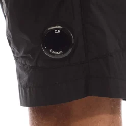 C.P. Company 50 Fili Stretch Cargo Shorts in Black