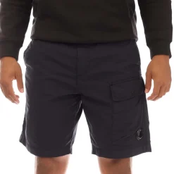 C.P. Company 50 Fili Stretch Cargo Shorts in Navy