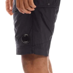 C.P. Company 50 Fili Stretch Cargo Shorts in Navy